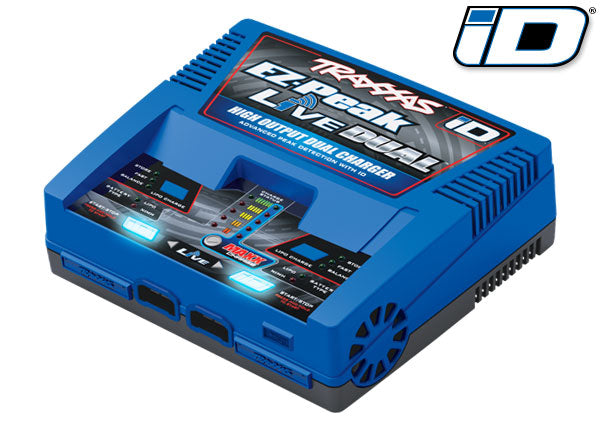 Traxxas 2973 Charger, EZ-Peak Live Dual, 200W, NiMH/LiPo with iD Auto Battery Identification - TRA2973