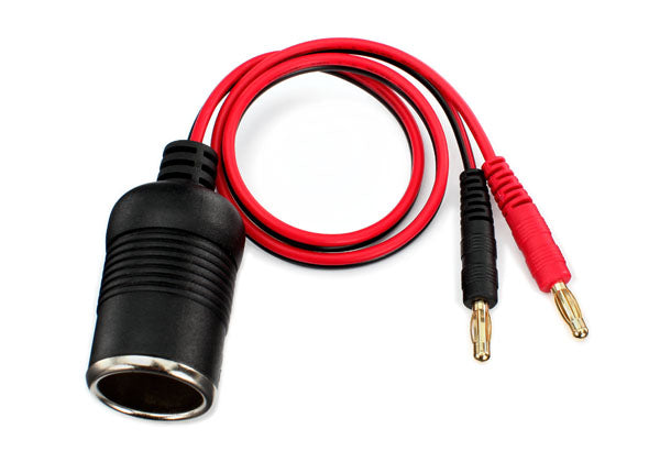 Traxxas 2980 Adapter ,  12V (female) (to bullet connectors) - TRA2980