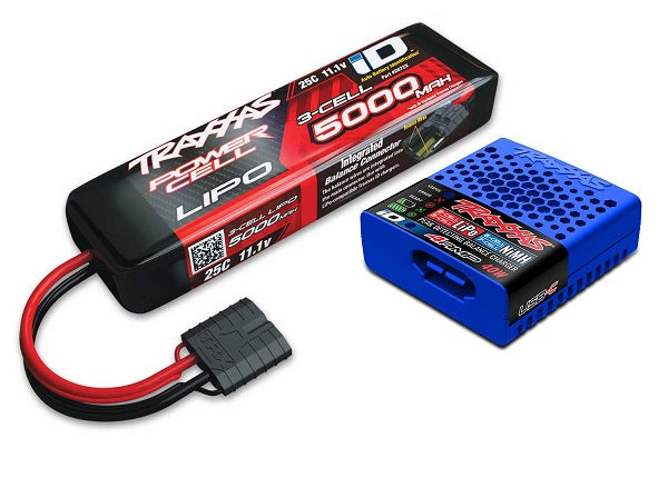 Traxxas 2985-3S Battery/charger Completer pack (includes #2985 charger (1), #2872X 5000mAh 11.1V 3-cell 25C LiPo iD Battery (1))
