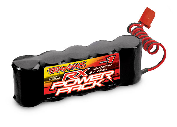 Traxxas 3036 Battery, RX Power Pack (5-cell flat style, NiMH, 1200mAh) - TRA3036