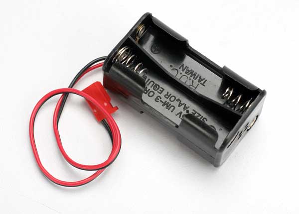 Traxxas 3039 Battery holder, 4-cell (no on/off switch) (for Jato and others that use a male Futaba style connector) - TRA3039