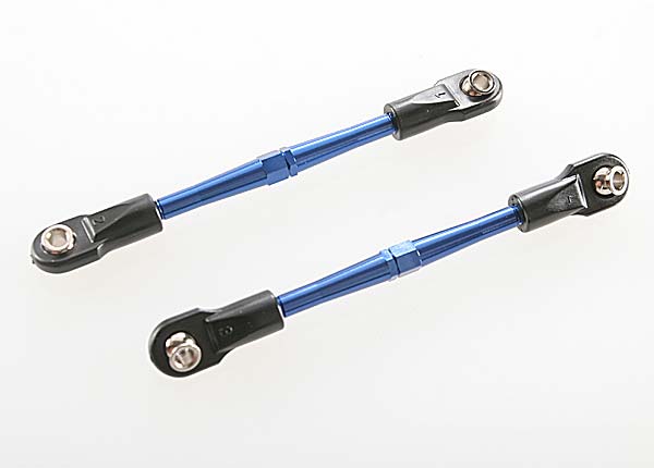 Traxxas 3139A Turnbuckles ,  aluminum (blue-anodized) ,  toe links ,  59mm (2) (assembled w /  rod ends & hollow balls) (requires 5mm aluminum wrench #5477) - TRA3139A