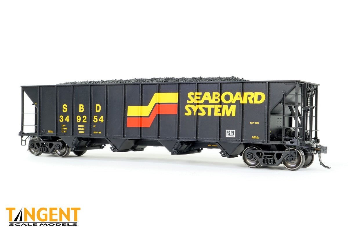 Tangent HO Seaboard System (SBD) "Seaboard Repaint" 1986+ Bethlehem Steel 3350CuFt Quad Coal Hopper - #349486