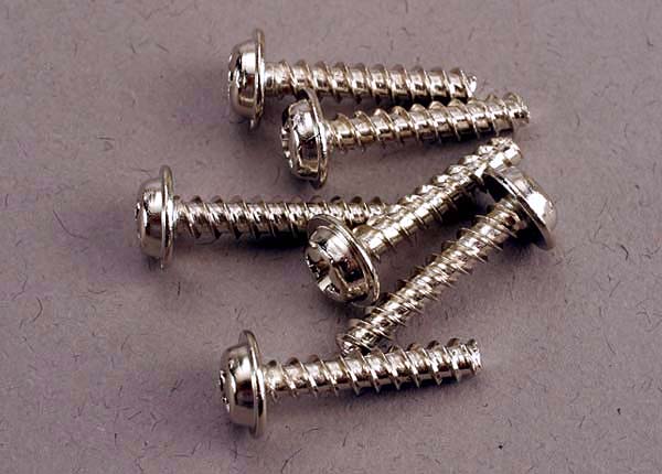 Traxxas 3288 Screws, 3x15mm washerhead self-tapping (6) - TRA3288