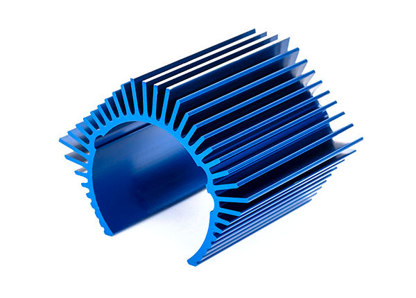 Traxxas 3362-BLUE Heat sink, low profile, Velineon 1200XL (aluminum, - Blue-anodized)