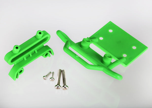 Traxxas 3621A Bumper, Front / Bumper Mount, Front / 4x23mm RM (2)/ 3x10mm RST (2) (green) - TRA3621A