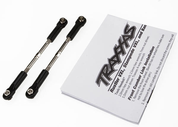 Traxxas 3645 Turnbuckles, toe link, 61mm (96mm center to center) (2) (assembled with rod ends and hollow balls) (fits Stampede) - TRA3645