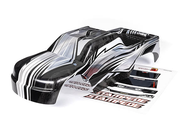 Traxxas 3651L Body, Stampede, ProGraphix (Graphics are printed, requires paint & final color application)/ Decal Sheet