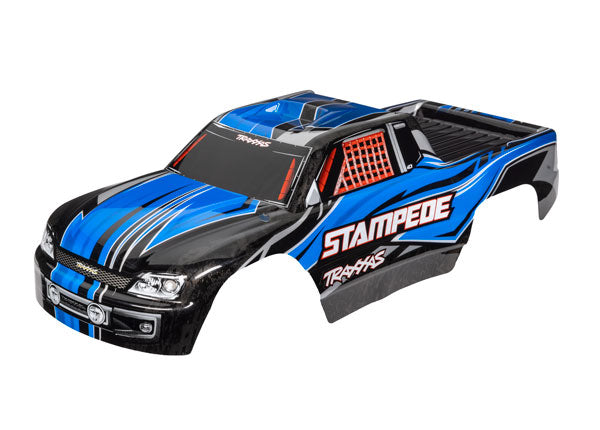 Traxxas 3651X Body, Stampede (also fits Stampede VXL), - Blue (painted, decals applied) - TRA3651X