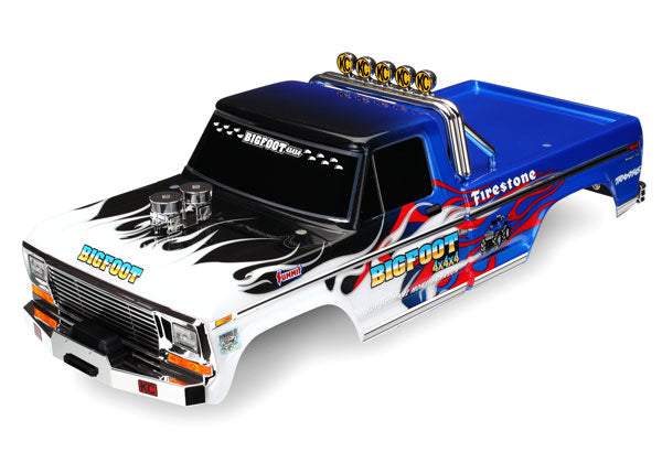 Traxxas 3653 Body, Bigfoot Flame, Officially Licensed replica (painted, decals applied) - TRA3653