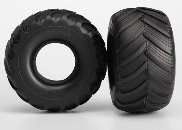 Traxxas 3667 Tires , Terra Groove (dual profile 5.3'x2.7'- 2.0') (2) / foam Inserts (2) - TRA3667