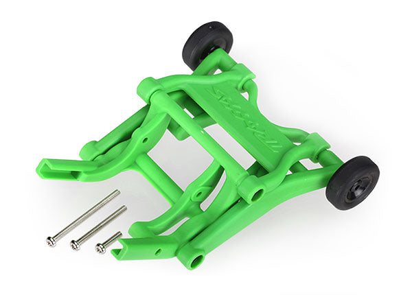 Traxxas 3678A Wheelie bar, assembled (green) (fits Slash, Bandit, Rustler, Stampede series) - TRA3678A