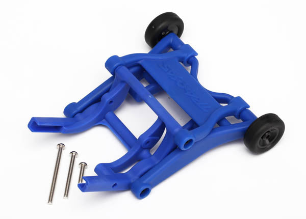 Traxxas 3678X Wheelie bar, assembled (blue) (fits Slash, Bandit, Rustler, Stampede series) - TRA3678X