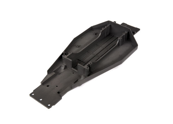 Traxxas 3722X Lower Chassis (black) (166mm long battery compartment) (fits both flat and hump style battery packs) (use only with #3725R ESC Mounting Plate) - TRA3722X