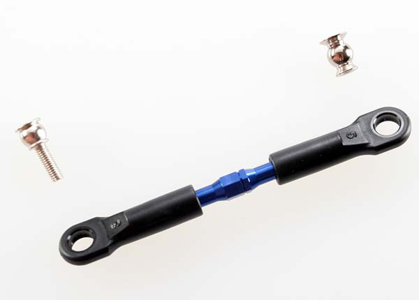 Traxxas 3737A Turnbuckle, aluminum (blue-anodized), camber link, Front, 39mm (1)(assembled w/rod ends)/ hollow balls (2) (See part 3741A for Complete camber link set) - TRA3737A