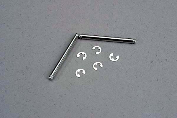 Traxxas 3740 Suspension pins, 2.5x29mm (king pins) w/ e-clips (2) (strengthens caster blocks) - TRA3740