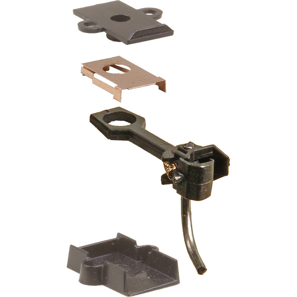 Kadee #26 Plastic-Shank Coupler - Kit - Magne-Matic(R) -- Long 25/64" Centerset w/#213 & #232 Draft Gear Box & Talgo Truck Adaptors - 380-26