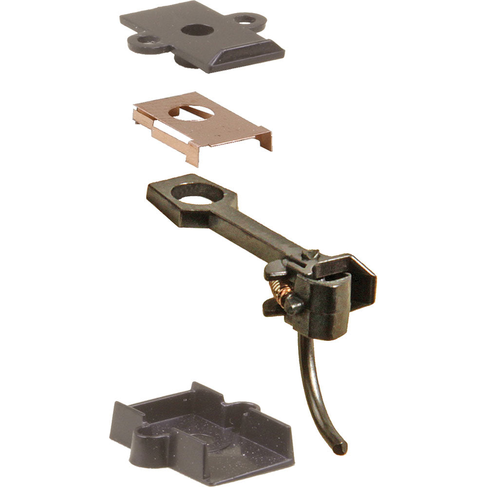 Kadee #29 Plastic-Shank Coupler - Kit - Magne-Matic(R) -- Long 25/64" Overset w/#213 & #232 Draft Gear Box & Talgo Truck Adaptors 2 Pair - 380-29