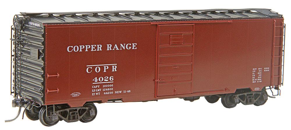Kadee 4338 40' PS-1 Boxcar - Copper Range (COPR) #4026