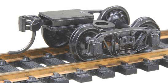 Kadee 1899 Andrews Fully Sprung Metal Trucks w/Whisker(R) Couplers - Kit -- Code 110 (.110") 33" Ribbed-Back RP-25 Wheels 1 Pair - 380-510