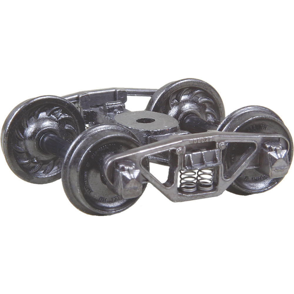 Kadee Vulcan Double Truss Fully Sprung Metal Trucks -- Code 110 (.110") 33" Ribbed-Back RP-25 Wheels 1 Pair - 380-515
