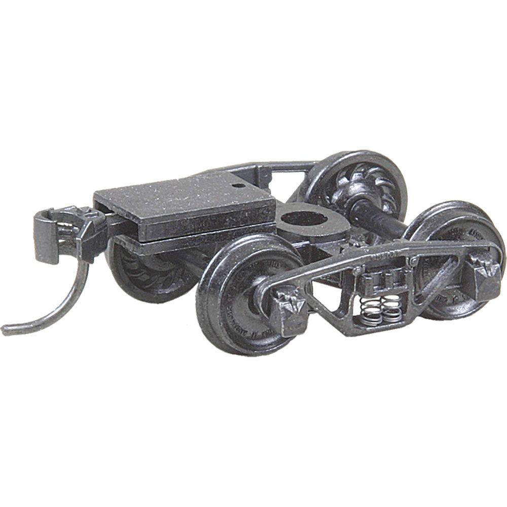 Kadee Vulcan Double Truss Fully Sprung Metal Trucks w/Whisker(R) Couplers - Kit -- Code 110 (.110") 33" Ribbed-Back RP-25 Wheels 1 Pair - 380-516