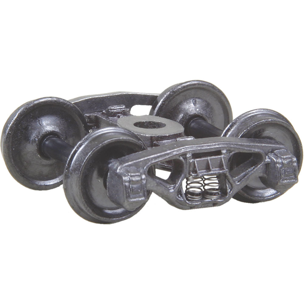 Kadee Bettendorf 50-Ton Fully Sprung Self-Centering Metal Trucks -- Code 110 (.110") 33" Smooth-Back RP-25 Wheels 1 Pair - 380-550