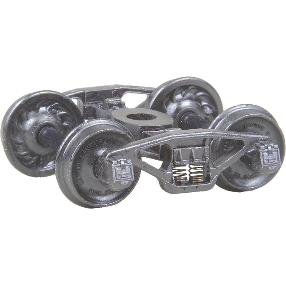 Kadee Pennsylvania 2D-F8 50-Ton Fully Sprung Self-Centering Metal Trucks -- Code 110 (.110") 33" Ribbed-Back RP-25 Wheels 1 Pair - 380-557