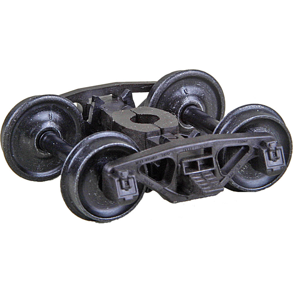 Kadee Bettendorf AAR Self-Centering HGC Leaf-Spring Caboose Trucks -- Code 110 (.110") 33" Smooth-Back RP-25 Wheels 1 Pair - 380-580