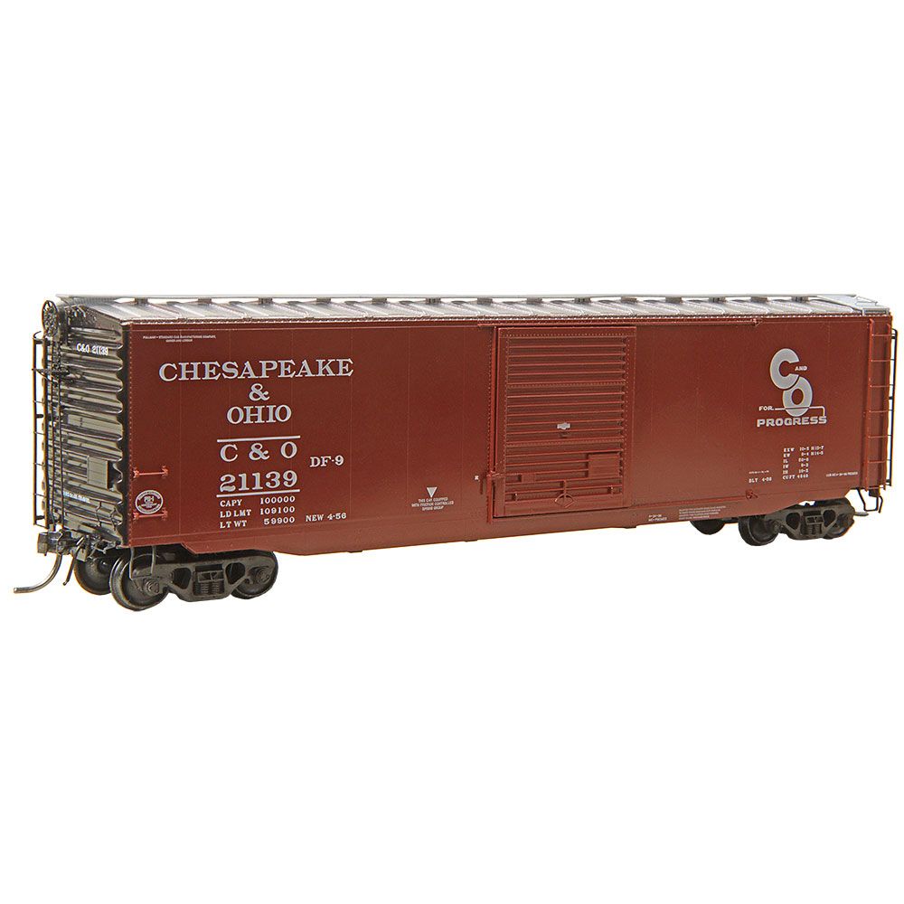 Kadee 50' PS-1 Boxcar w/9' Door - Ready to Run -- Chesapeake & Ohio #21139 - 380-6026