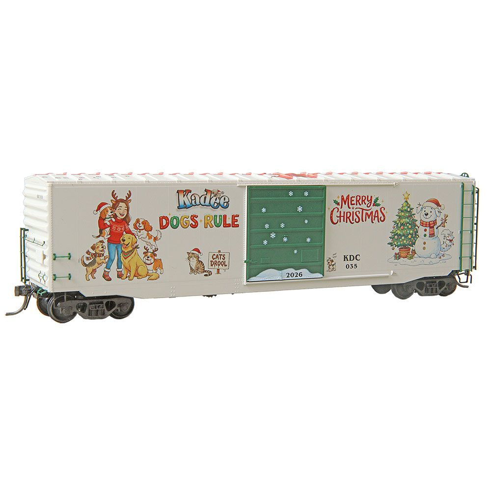 Kadee HO #6936 HO Scale Kadee® Dogs & Cats 2026 Christmas Car KDC #035 - RTR 50' PS-1 Boxcar