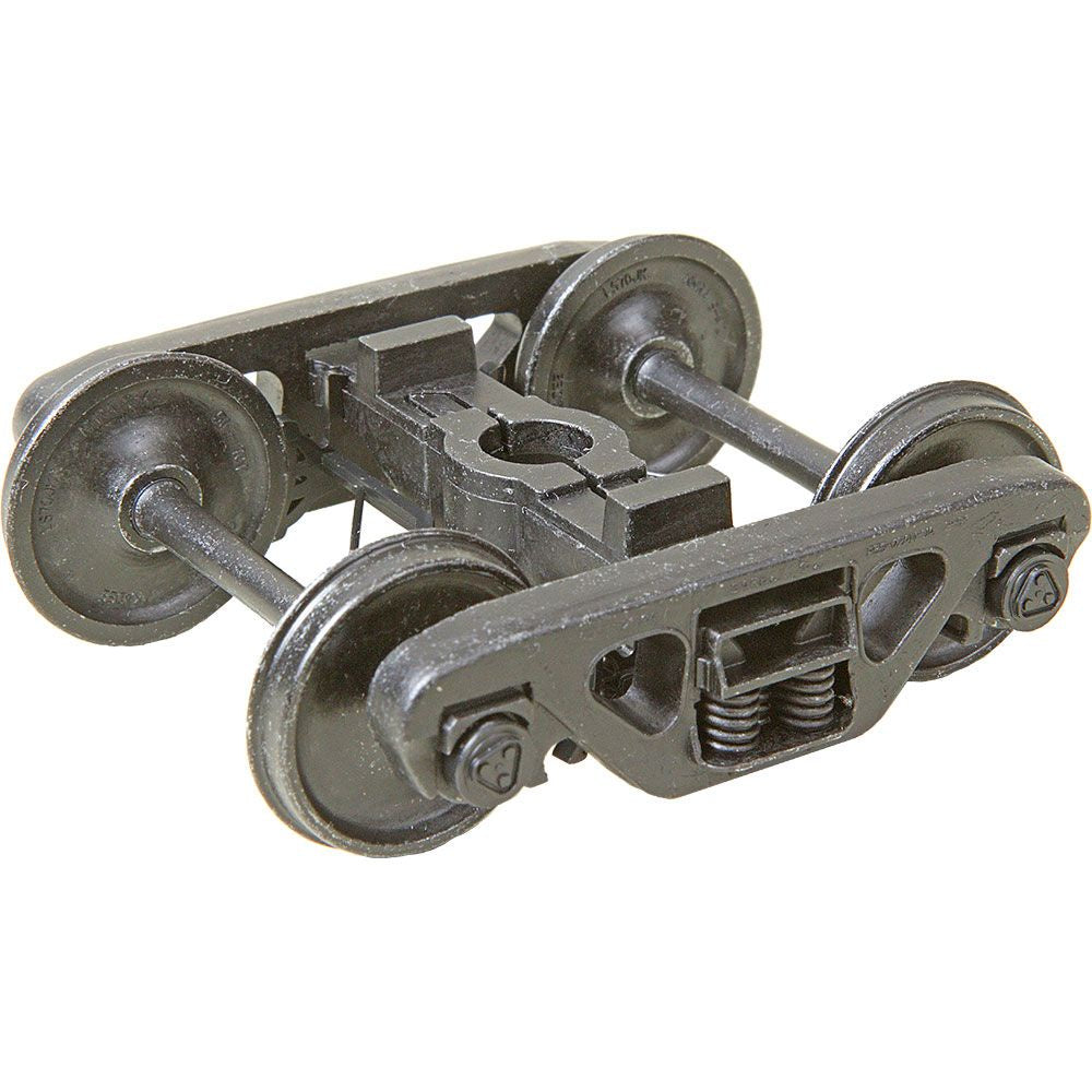 Kadee #758 O Scale 2 Rail Barber S-2 Roller bearing Metal Trucks with 33" Smooth Back Metal P48 Wheels