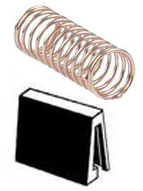 Kadee Truck Centering Springs & Retainers -- For LGB 2-Axle Cars - 2 Pairs - 380-839