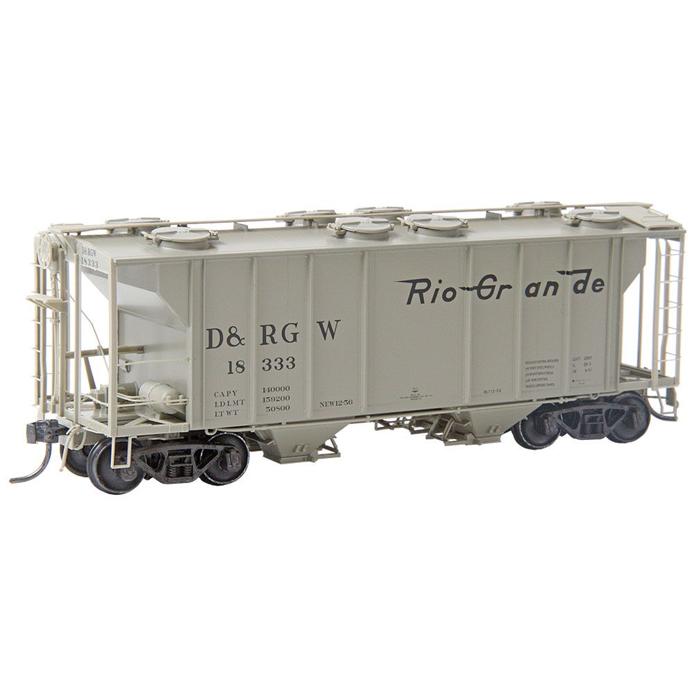 Kadee 8660 HO Scale Denver and Rio Grande Western D&RGW #18333 - RTR PS-2 Two Bay Hopper