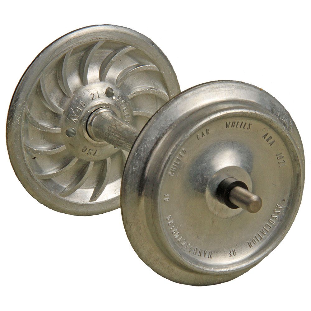 Kadee Ribbed-Back Metal Wheelsets -- 33" Diameter for 1/29 Scale or 36" for 1/32 (#1) Scale (uncolored) 1 Set - 380-951