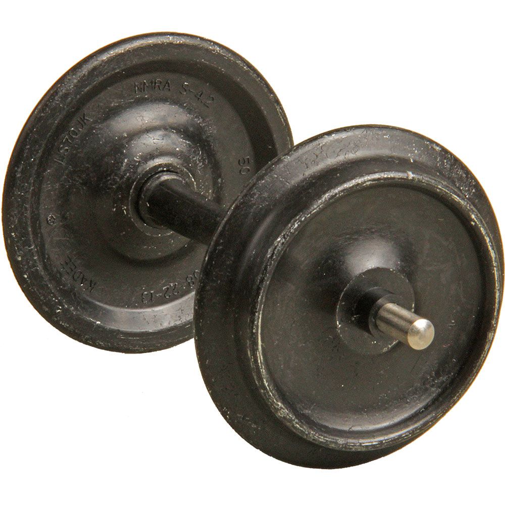 Kadee Smooth-Back Metal Wheelsets -- 33" Diameter for 1/29 Scale or 36" for 1/32 (#1) Scale (black) 1 Set - 380-960