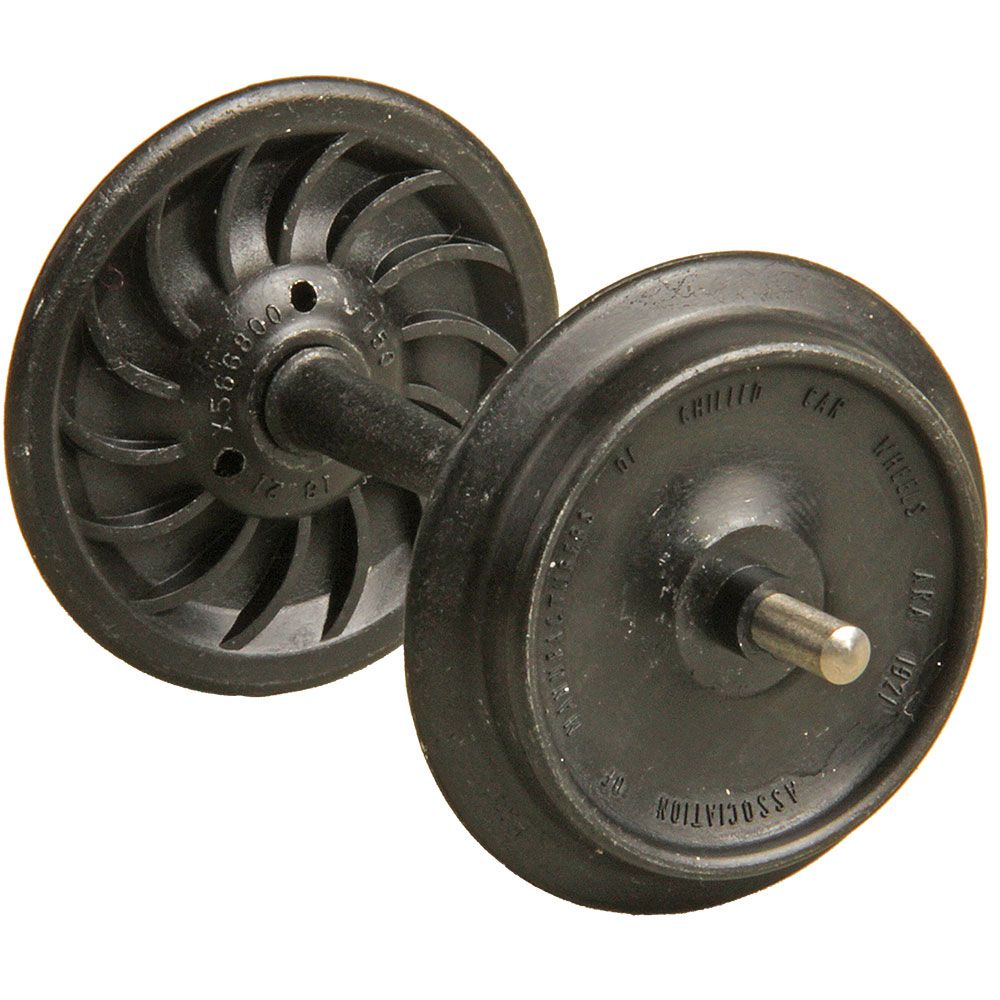 Kadee Ribbed-Back Metal Wheelsets -- 33" Diameter for 1/29 Scale or 36" for 1/32 (#1) Scale (black) 1 Set - 380-961