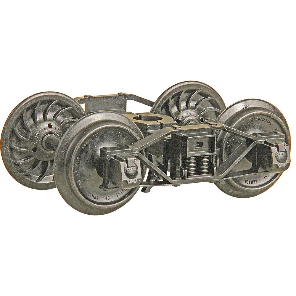 Kadee Arch Bar Fully Sprung Metal Trucks -- 33" Ribbed-Back All-Metal Non-Magenetic Wheels - 1 Pair - 380-972