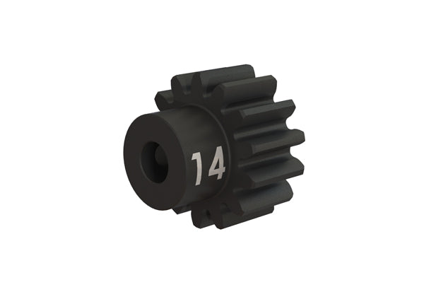 Traxxas 3944X Gear, 14-T pinion (32-p), heavy duty (machined, hardened steel)/ set screw - TRA3944X