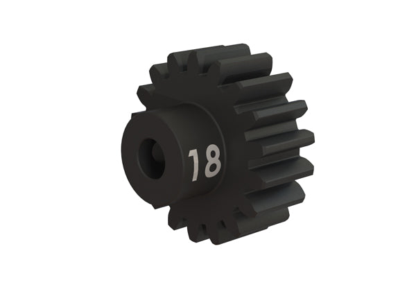 Traxxas 3948X Gear, 18-T pinion (32-p), heavy duty (machined, hardened steel)/ set screw - TRA3948X