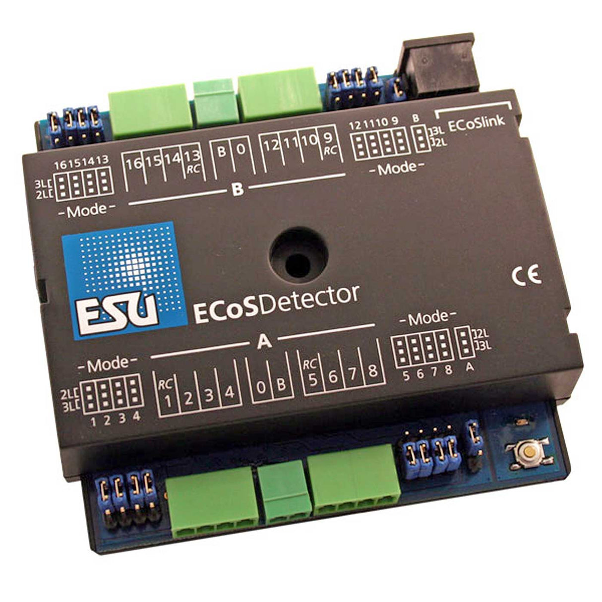 ECoSDetector Feedback Module -- 16 Digital Inputs For 2-Rail or 3-Rail Operation