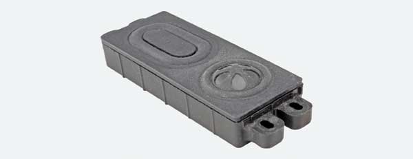 LokSound By ESU Rectangular Speaker with Enclosure -- 8 Ohm, 1-1/8 x 2-21/32 x 9/16" 29 x 68 x 14mm - 397-50343