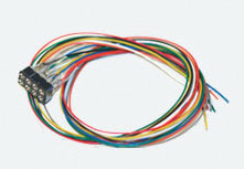 LokSound By ESU DCC Decoder Cable Harness with NEM652-NMRA 8-Pin Socket -- 11-13/16" 30cm Leads - 397-51950
