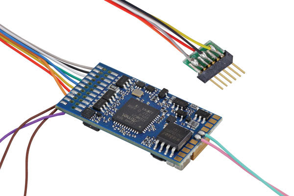 LokSound By ESU LokSound 5 DCC-MM-SX-M4 Multi-Prototcol Sound and Control Decoder -- 1.5A, NEM651 6-Pin Plug, 11x15mm Speaker and Enclosure, Blank Sound Files - 397-58416