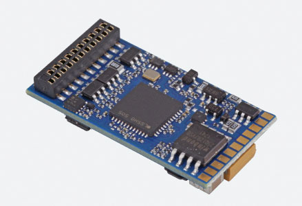 LokSound By ESU LokSound 5 Sound and DCC Control Decoder -- 21MTC, NEM6660 Plug for HO and Larger 30 x 15.5mm, No Sound File - 397-58429