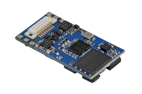 LokSound 5 Micro DCC-MM-SX-M4 Multi-Prototcol Sound and Control Decoder -- Next18 Interface, 11 x 15mm Speaker & Enclosure, Blank Sound Files