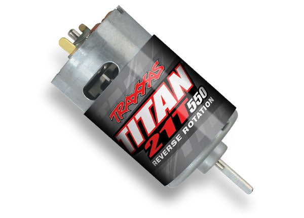 Traxxas 3975R Motor, Titan 550, reverse rotation (21-turns/ 14 volts) (1) - TRA3975R