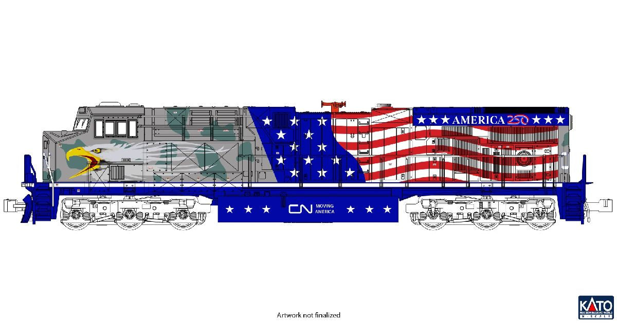 Kato 176-1776S N ES44AC CN #1776 Screaming Eagle w/ DCC + Sound