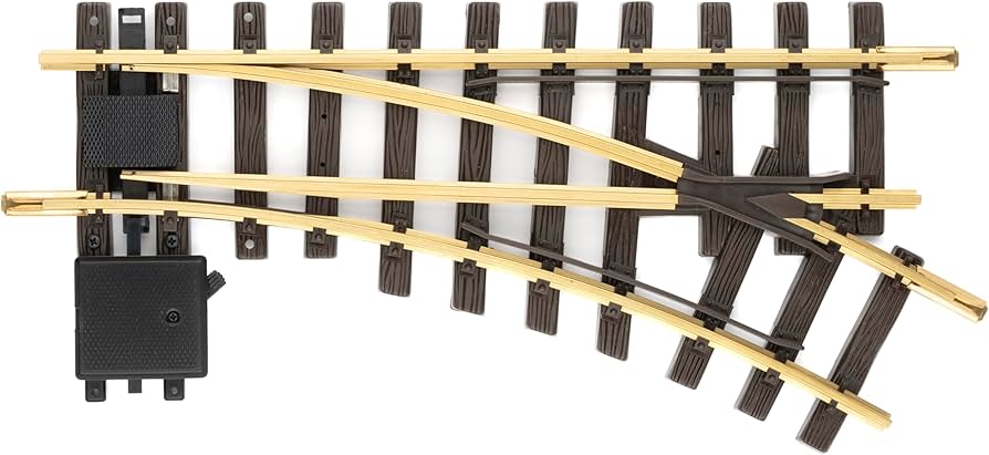 LGB #12000 R1 30-Degree Manual Turnout 4'3" Diameter -- Right Hand - 426-12000