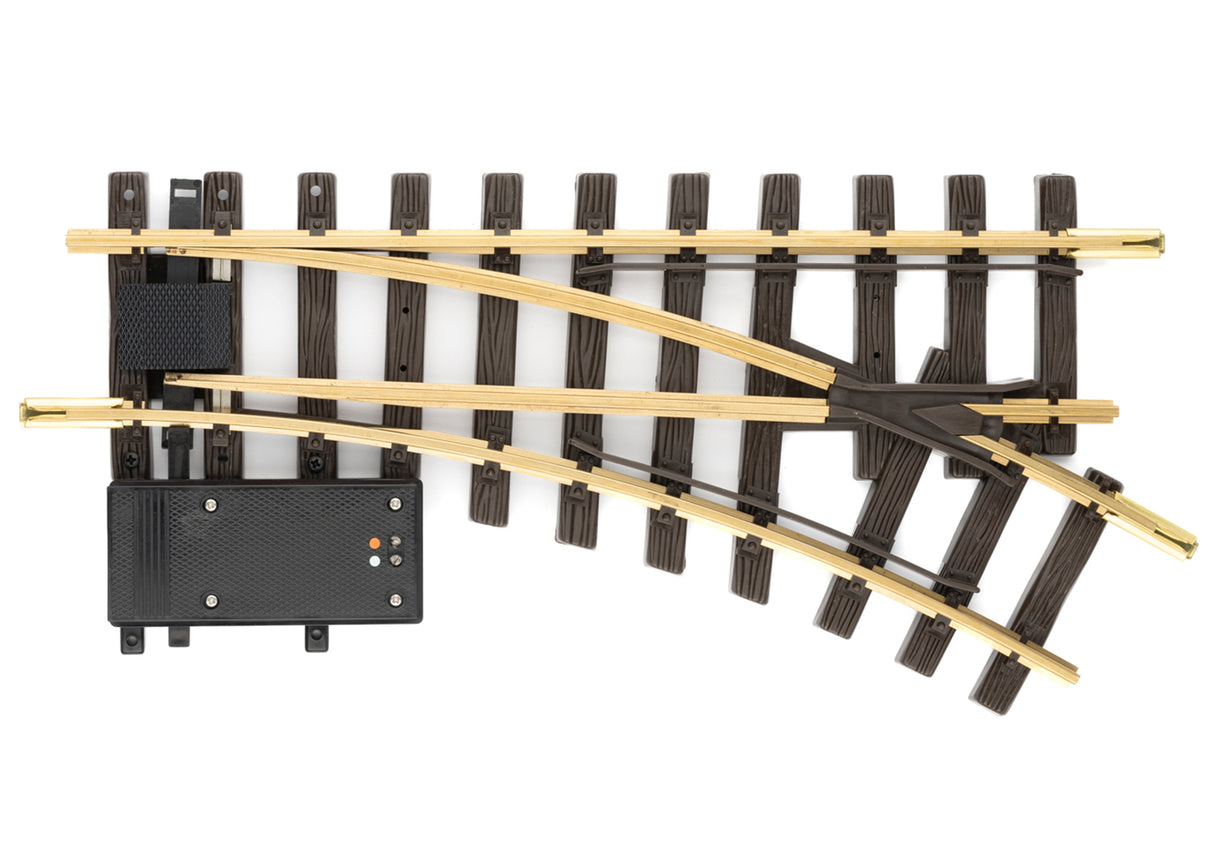 LGB #12050 Electric Turnout - R1 - 30 Degrees -- Right-Hand (Diameter: 4'3" 130cm) - 426-12050